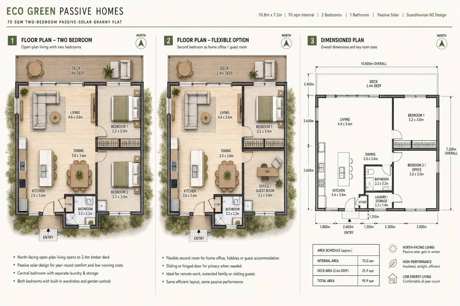 70 square metre floor plans