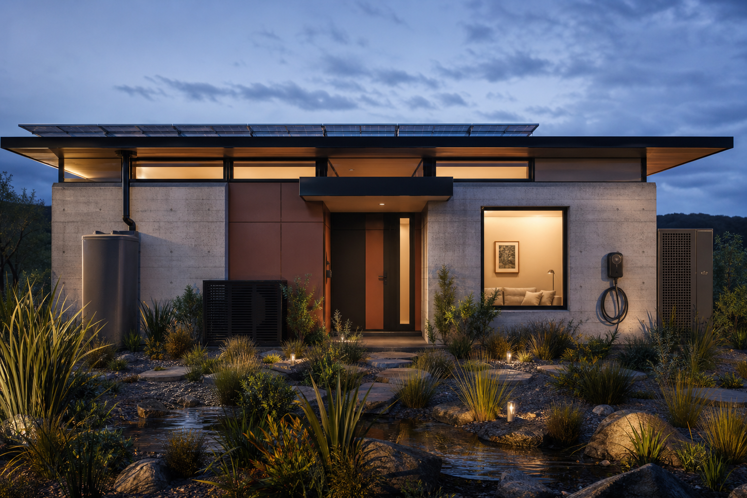 Concrete pavilion granny flat