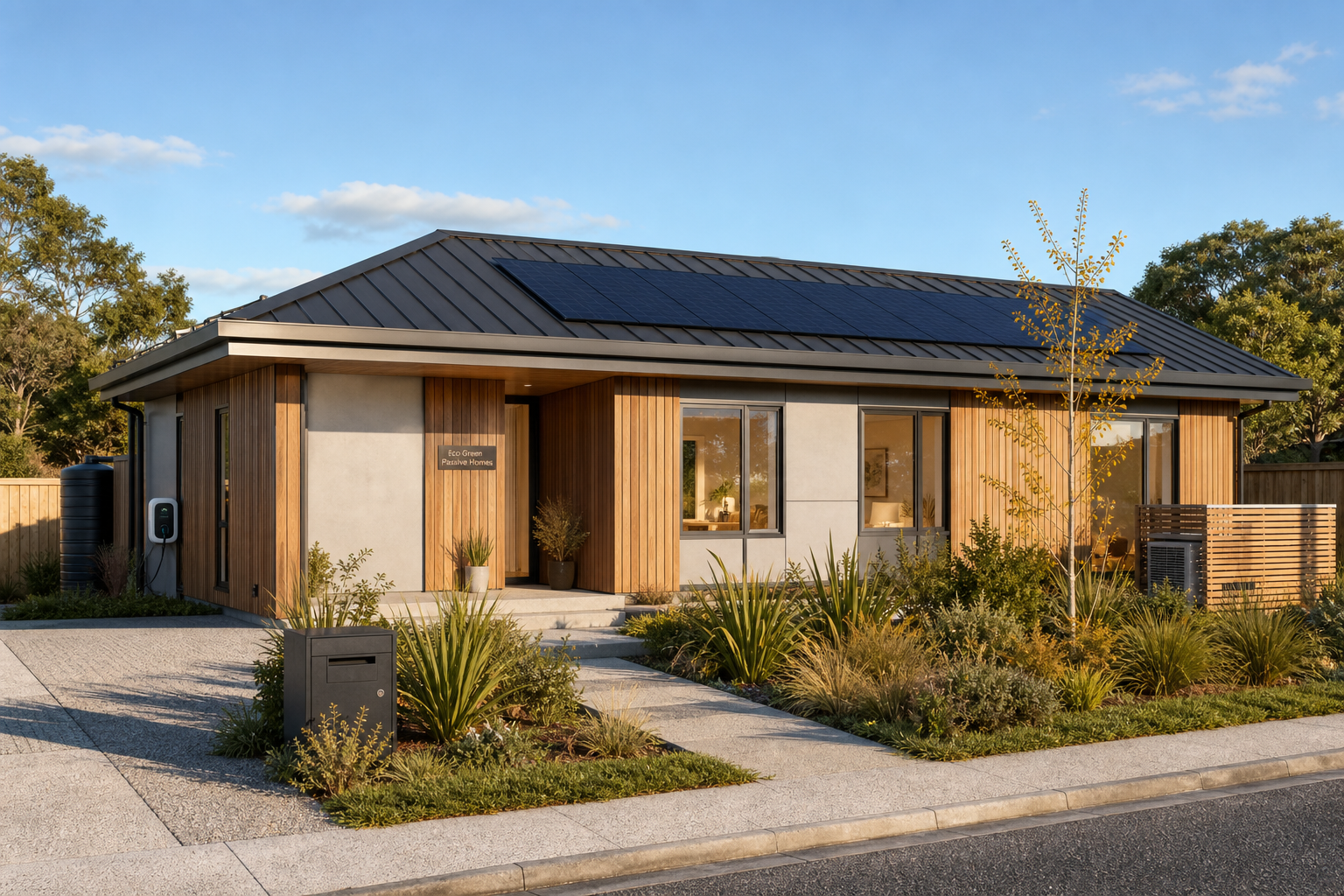 Eco Green Passive Home front exterior